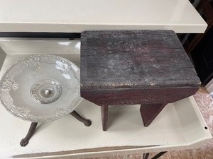 Small Primitive Bench and Hand made...