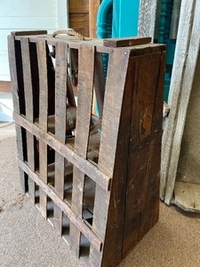 8 ft Wooden Feeder and Antique Fuel...