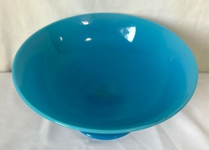 Vintage Cambridge 1920s Azurite Footed 8 Inch Bowl