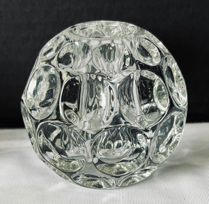 Pair of Vintage Provincial  Whirlpool Candle Holders by Heisey