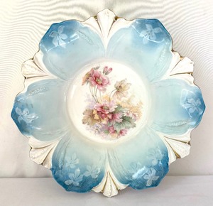 Antique RS Prussia Serving Bowl and 4 Individual Bowls