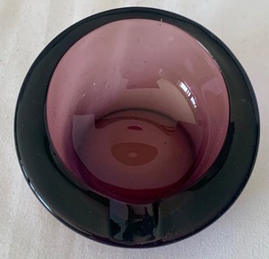 Three Pieces of Vintage Amethyst Glass