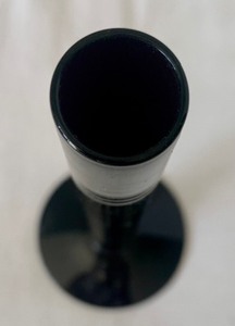 Antique 1920s Ebony Cambridge Black Stick Vase