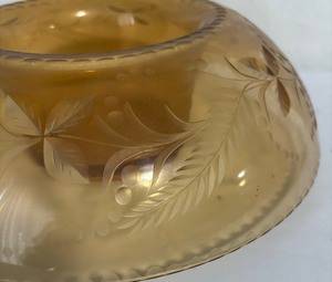 1930s Etched Glass Console Bowl