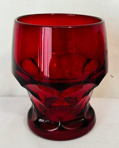 (4) Vintage Cambridge Glass Georgian Carmen Red 4 Tumblers