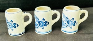 Trio of Miniature Mugs by Delft