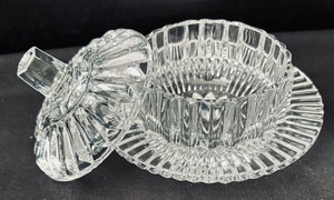 Vintage Crystal Butter  Jelly Dish