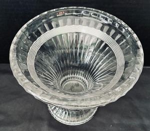 Vintage Heisey Banded Flute Punchbowl Base