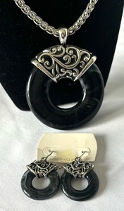 Charming Costume Necklace and Earring Set