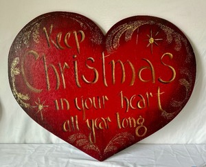 Hand Painted Wooden Hearts by Susie Saunders