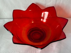 Ruby Red Fenton Bowl