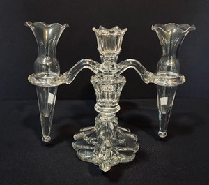 Stunning Four Piece Candle Holder with Vases by Cambridge Glass