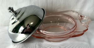 Beautiful Cambridge Glass Butter Dish