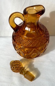 Imperial Glass Amber Cape Cod Cruet