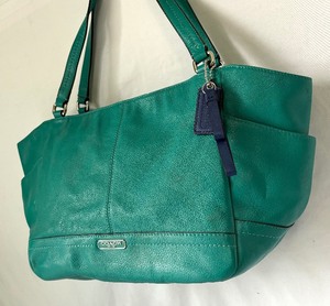 Park Pebble Leather Handbag by Coach