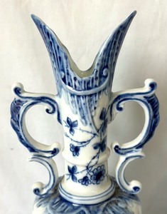 Gorgeous German Delft 10  Vase