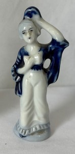 Trio of Delft Figurines