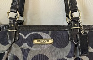 Gallery Optic Metallic Signature Handbag by Coach