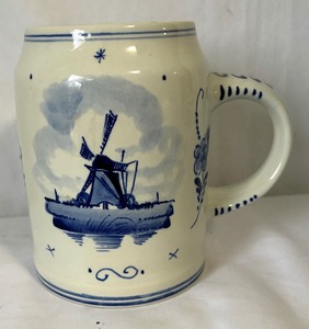 Two Royal Bonn Delft (Germany) & Holland Delft Steins  Mugs
