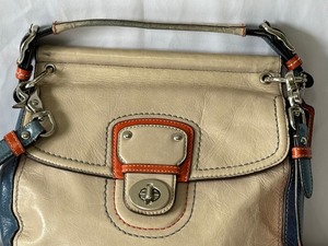 Coach Limited Edition Color Block Willis Handbag.