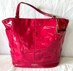 Hot Pink Coach Patent Leather Tote