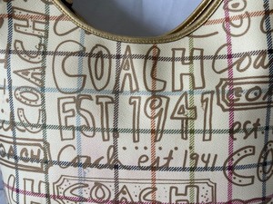 Coach Leather Printed Boho Handbag