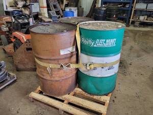 (3) 55 Gallon Drums of Waste Oil - (2) are Full and (1) is Approx. 23 Full