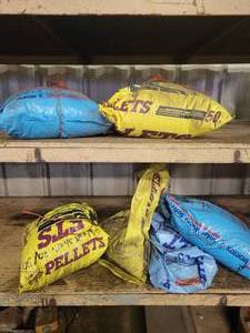 Large Lot of Assorted Sand Blasting Media - Walnut Shells, Dyna Grit and More