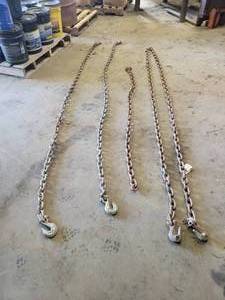 (4) 12 Log Chains - 18 with 2 Hooks, 10 with 2 Hooks, 10 with 1 Hook and 6 with NO Hooks