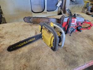 (2) Chainsaws - Jonsered 18 and McCulloch MAC 110 12 - Both Pull Over