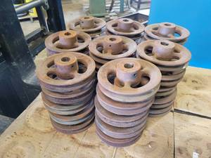 Lot of (40) New Cast Iron Pulleys - 5.75 Diameter with 78 Keyed Bore