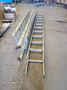(2) Aluminum Extension Ladders and Aluminum Ladder