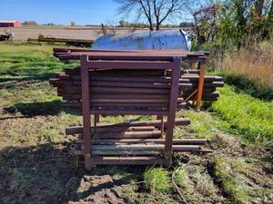 Steel Rack with Assorted Pipe