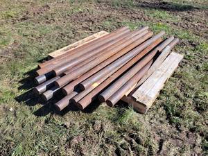(19) Solid Steel Rods - Approx. 60 Long  x 2.5 Diameter
