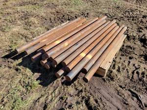 (18) Solid Steel Rods - Approx. 60 Long  x 2.5 Diameter