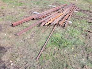 Large Lot of Bar Stock, Angle Iron, Square Tubing, and More