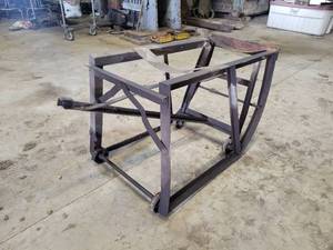 Vintage 30 Gallon Rolling Oil Barrel Dispenser