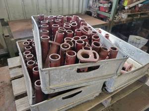 (90) New Steel Brackets with Vintage Ebner & Son Aluminum Crate - See Pictures and Description for details on the brackets