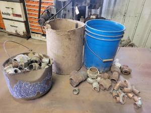 Large Lot of Assorted Steel & Copper Pipe fittings - Up to 2.5