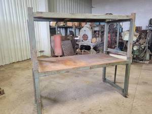 Heavy Duty Steel Shelving Unit  Worktables - Units Stack on each other - Shelves are Welded on and are 516 Thick