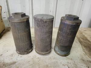 (3) Vintage Brass PUROLATOR No. 22396 Air Compressor Filters - 1-14 NPT
