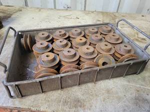 (36) Cast Iron 2-78 Diameter Pulleys with 12 Bore