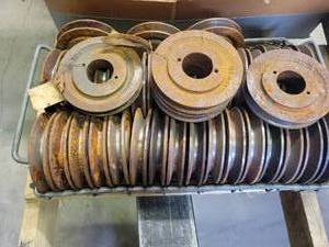 (40) Cast Iron 4.75 Diameter Pulleys - Use a 1-916 Bushing
