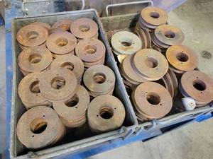 (100) Cast Iron Pulleys - 4.00 & 4.25 Diameter - Uses a 1-916 Bushing