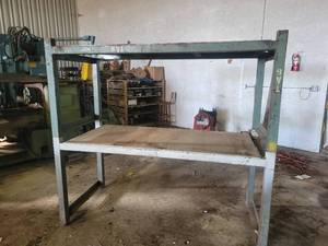 Heavy Duty Steel Shelving Unit  Worktables - Units Stack on each other - Shelves are Welded on and are 516 Thick