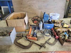 Large Lot of Assorted Hardware, Pipe Fittings, Tools and More