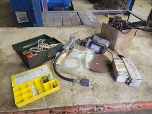 Lot of 12V Pumps (Untested), Soldering Supplies, Pneumatic Sander, and More