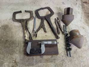 Assorted Clamps, Micrometer and More