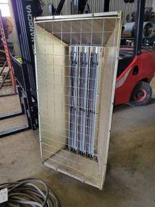 Heater on 2-Wheel Dolly - 230V 3 Phase - One Element is Out