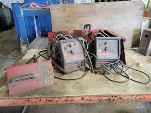 (2) Lincoln Weld-Pak 100 Mig Welders for Parts Only